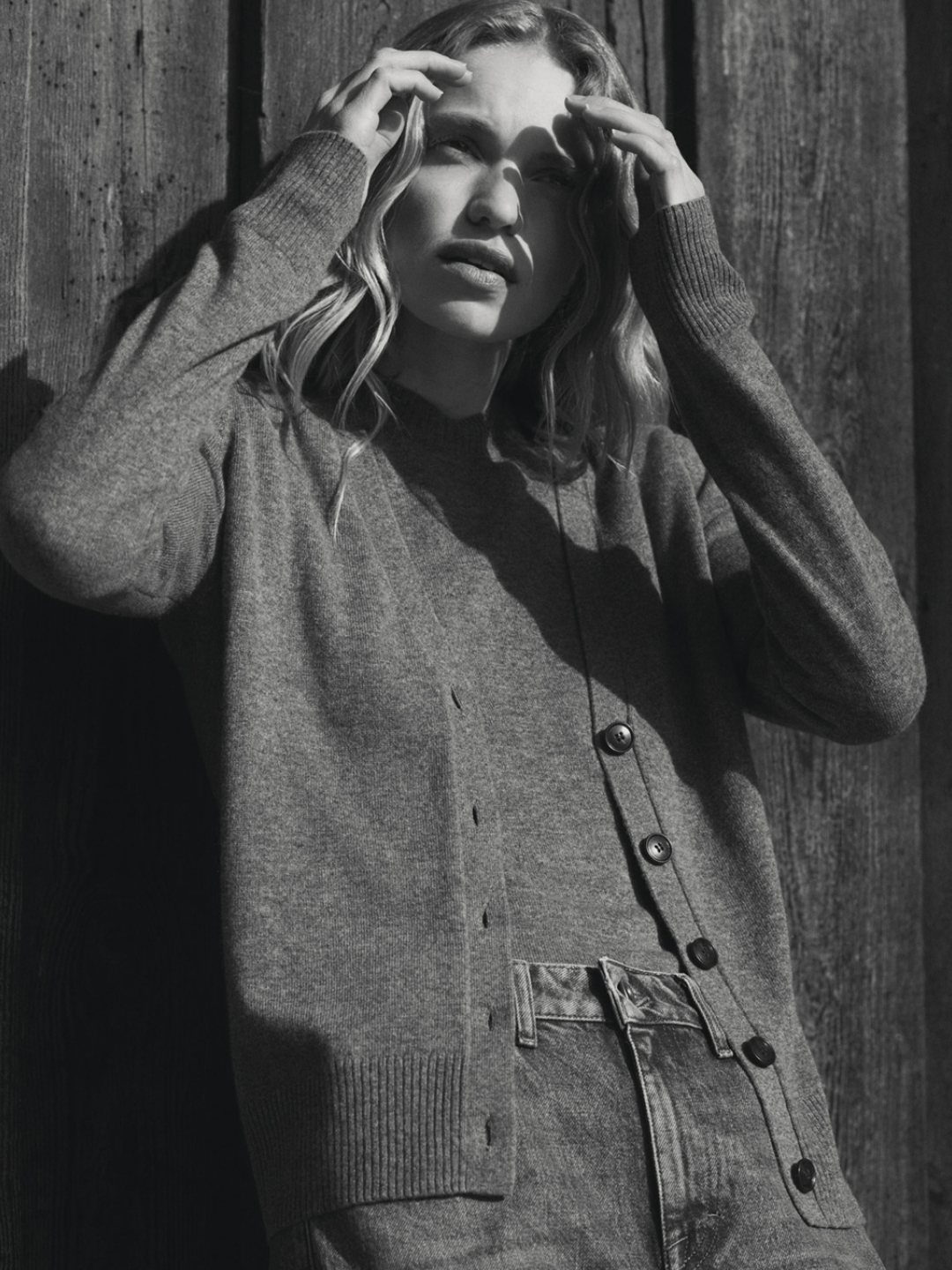 grey khloe cardigan